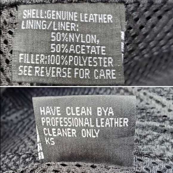 Vintage 90s y2k Barney's Leather Black Armored Moto Motorcycle Racing Jacket XL - Picture 6 of 8